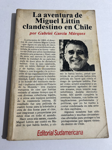 Libro La Aventura De Miguel Littín Clandestino En Chile