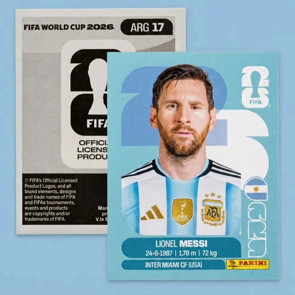 Lionel Messi Panini Mundial 2026 Estampa Arg 17 Lionel Messi Estampa