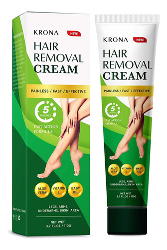 Krona Crema Depilatoria Para Mujeres Y Hombres. Crema Depila