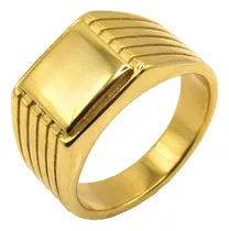 Comprar Anel Masculino Ouro 18k Dedeira 7mm Gravuras Luxo Elegante