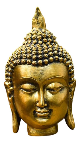 Estatuilla De Cabeza De Buda Meditación Decorativa Hecha A