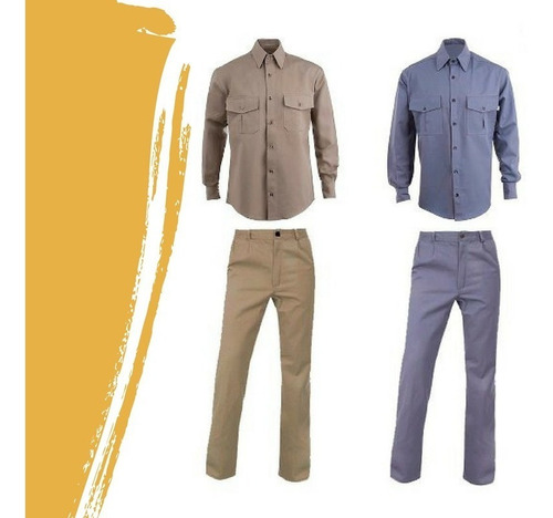 Combo Camisa + Pantalón Gabardina Maser Tipo Grafa.