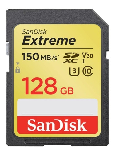 Cartão Memória Sandisk Sd Xc 128gb Extreme Uhs-i 
