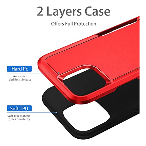Funda Para iPhone 12 12 Pro Rojo