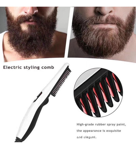 P Pente De Estilo Elétrico 2 Em 1, Alisador De Barba