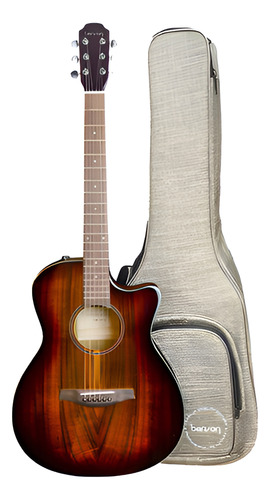 Violao C/ Efeitos Benson Exf500-cfx Tampo Koa Maciço C/ Bag