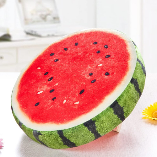 Cojines Hyseas Watermelon Con Estampado 3d, 35 X 35 X 6 Cm