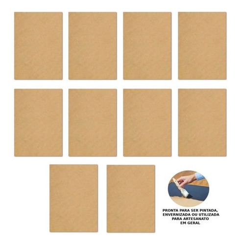 Placas Em Mdf 29x20cm Retangular Para Artesanato (10 Unid)