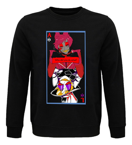 Sudadera Alastor X Lucifer Doble Cara Hotel Hazbin Anime