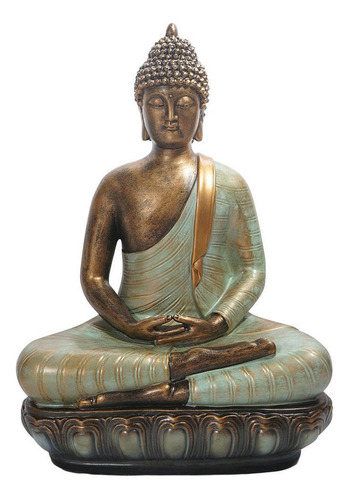 Shi Estatuilla De Adorno De Buda Meditando Jardín Zen Dm