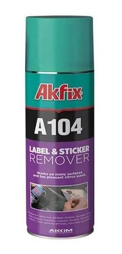 Akfix A104 Spray Removedor De Etiquetas Para Etiquetas Adhes