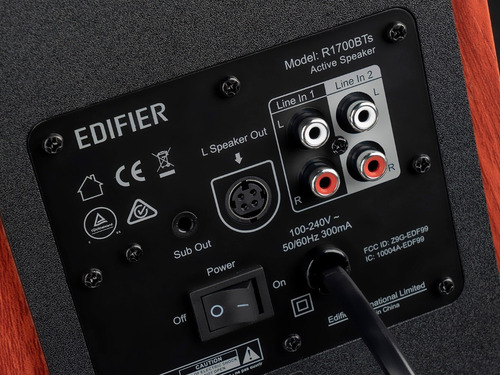 Monitores Tipo Estudio Edifier R1700bts Color Café