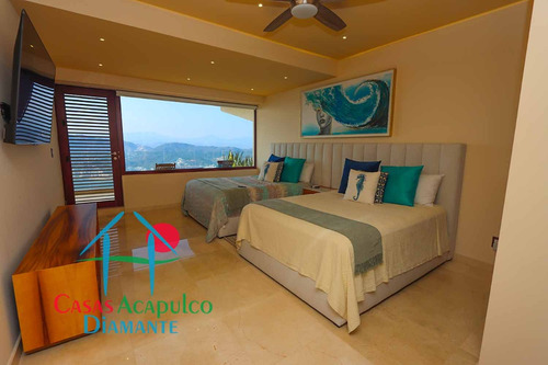 Cad Villa Emiliano. Con Terraza Con Alberca, Sala, Comedor, Bbq Y Vista A La Bahía De Acapulco