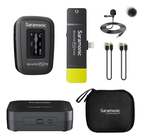 Sistema de micrófono inalámbrico Saramonic-Blink 500 B3 Color Negro