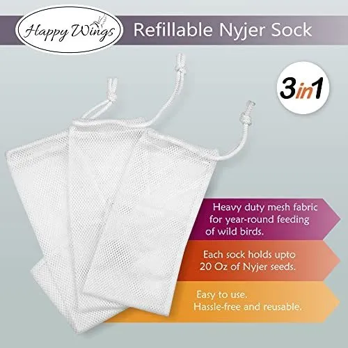 Calcetines Recargables Happy Wings De Nyjer/thistle, Paquete