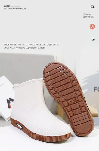 Botas De Lluvia Para Mujer Con Suela Antiderrapante Zapatos