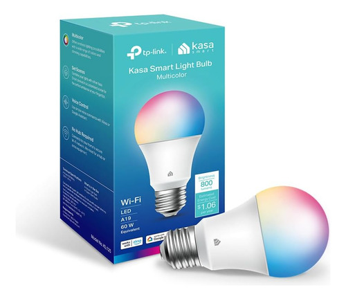 Bombilla Inteligente A19 Regulable Con Cambio De Color Wifi