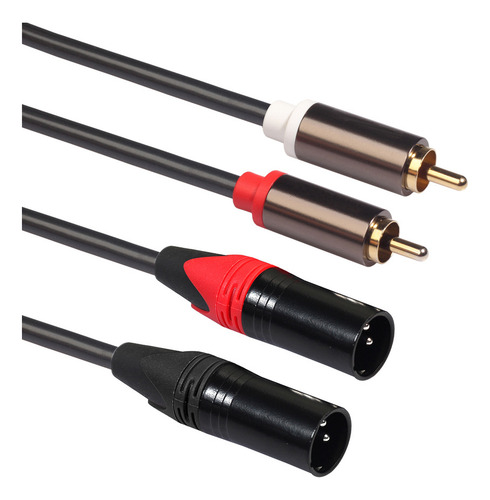 Audio Cable Dual Rca Macho A Dual Xlr Macho 1.5 Metros