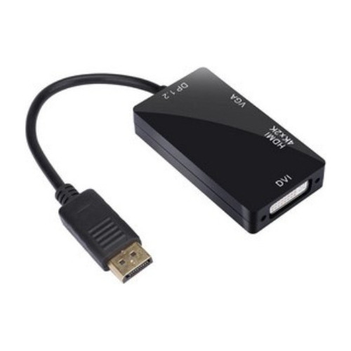 Adaptador Convertidor Cable Displayport A Hdmi Dvi Vga 4k 3