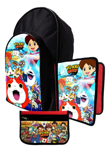 Kit Mochila+ Carpeta+ Cartu De Yo Kai Watch #234