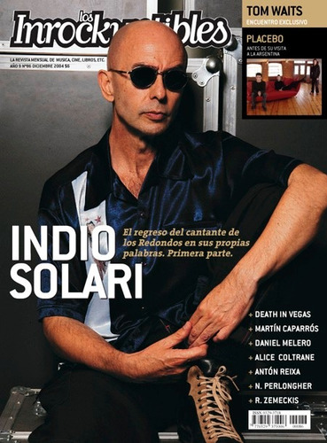 Revista Los Inrockuptibles 86. Diciembre 2004. Indio Solari