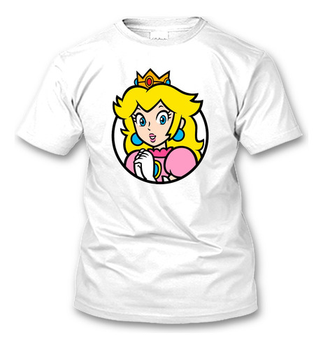 Playera Princesa Peach Mario Bros Nintendo Todas Las Tallas