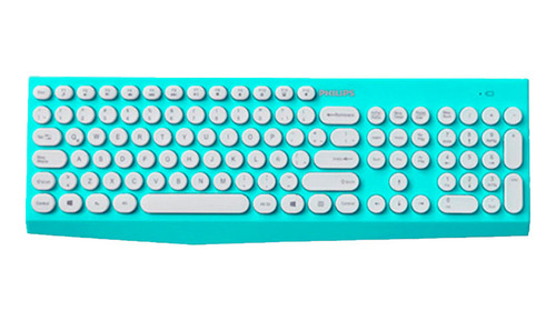 Teclado+mouse Wireless Philips Spt6323e Green