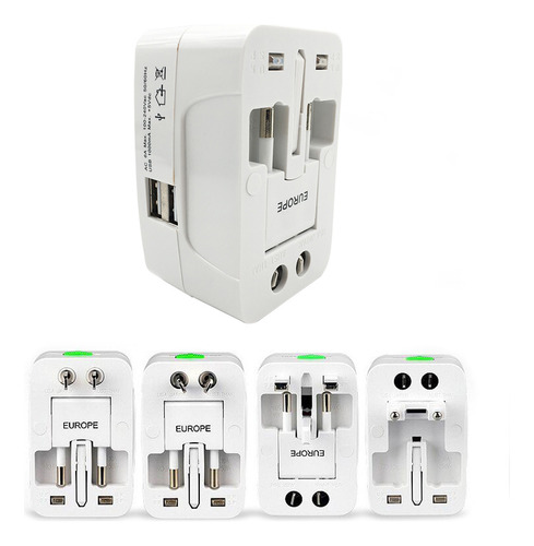 Adaptador De Enchufe Universal Para Viajes Mundiales (au/uk/