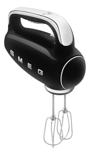 Smeg Black 50s Retro Electric Hand Mixer Con Un Juego De Bat