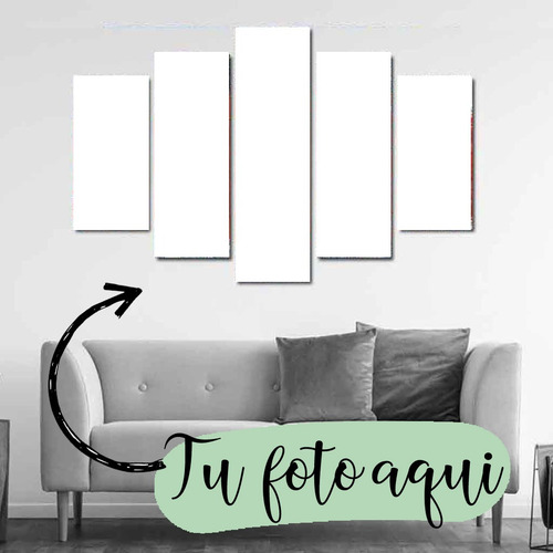 Imagen 2 de 6 de Cuadro Personalizado Poliptico 150x100 Tela Tu Foto Aqui