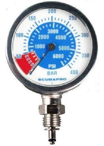 Scubapro Medidor De Presión De Metal Analógico Psi De Doble