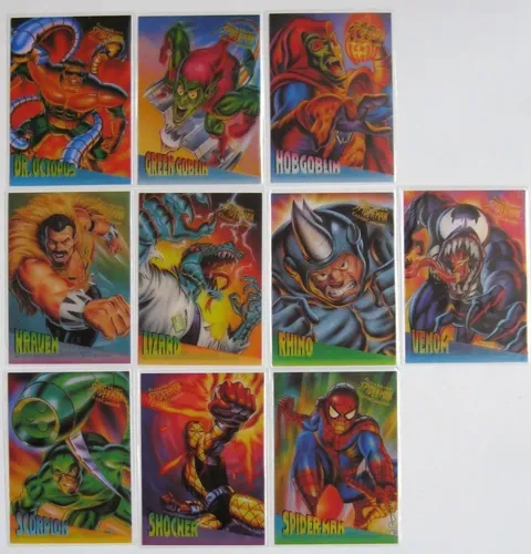 Raríssima Coleção Completa Cards Fleer Ultra Spider-man 95