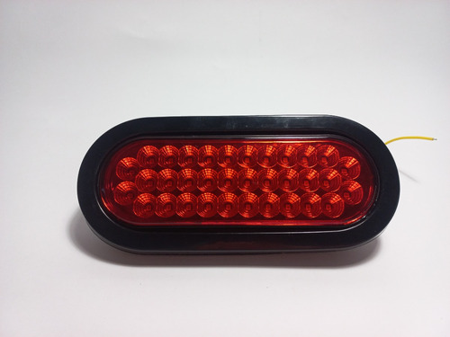 Foco Lateral Ovalado Led Rojo 12 Y 24 Voltios