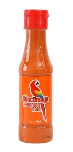 Salsa Habanera Roja, La Guacamaya 150 Ml. Caja Con 24 Piezas