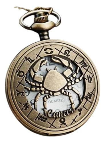 Reloj De Bolsillo Signos Zodiacales Cáncer Regalos Recuerdos