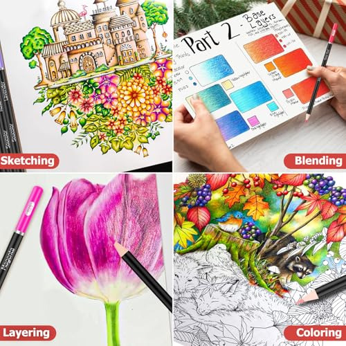 Set De 72 Lápices De Colores Con Caja Metálica Escuela, Of