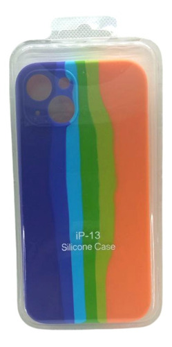 Estuche Funda Case Silicon Arcoíris iPhone 13 Tienda