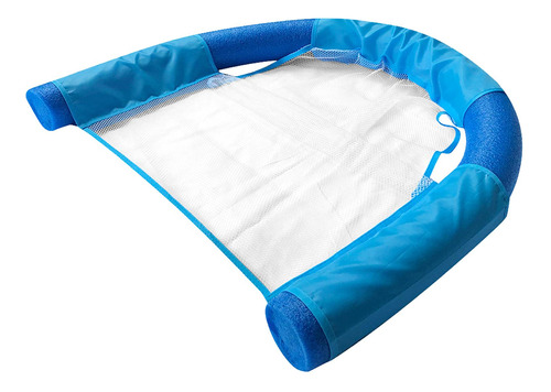 Silla De Malla Flotadora Para Nadar, Hamaca Azul 7.5x150cm