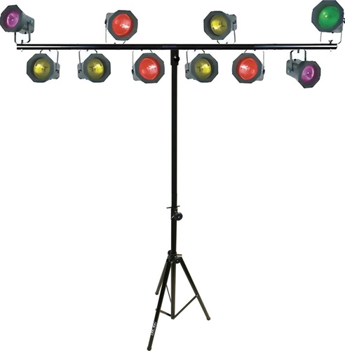 Tripode Gde 100% Hierro+ T P/ 10 Luces 1,5 Mts+extension 1 M