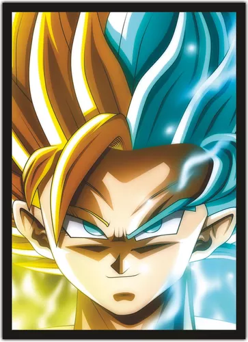 Quadro Decorativo Dragon Ball Goku Desenho Anime Com Moldura G08