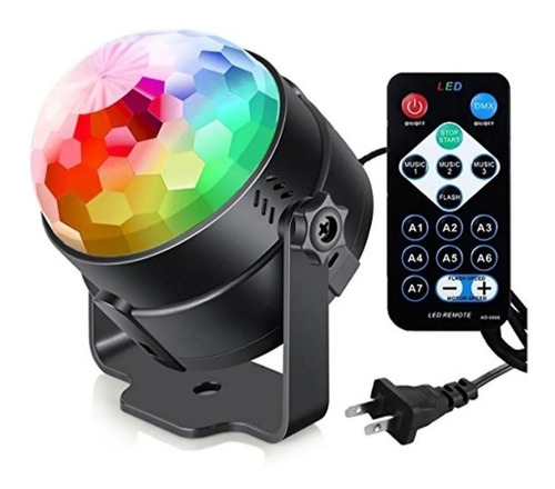 Bola De Luces Led Rgb Audioritmica Discoteca + Control