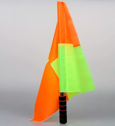 Bandeira Arbitro Jogo Futebol Bandeirinha 1 Par Rápido