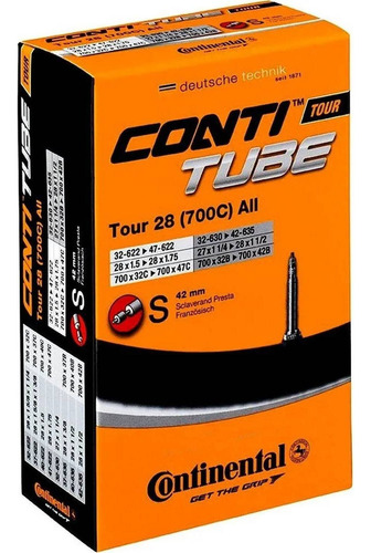 Camara Ar Aro 700 Continental Bico Fino 42mm 29 Mtb Urbana