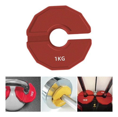 Pesas De Micos De Micro Placa De Gimnasio 1 Kg Rojo