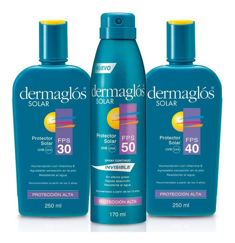 Dermaglós Solar Combo Protección Completa Para Adultos