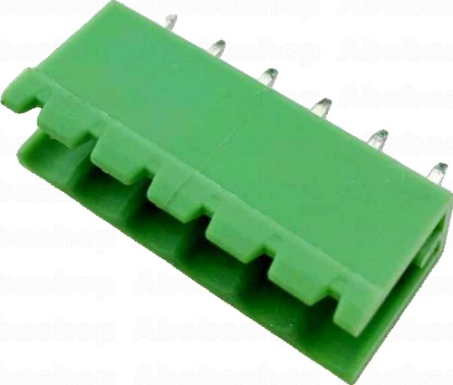 Pack 8x Bornera 6 Vias Enchufable Macho Recto A Pcb 20a-p