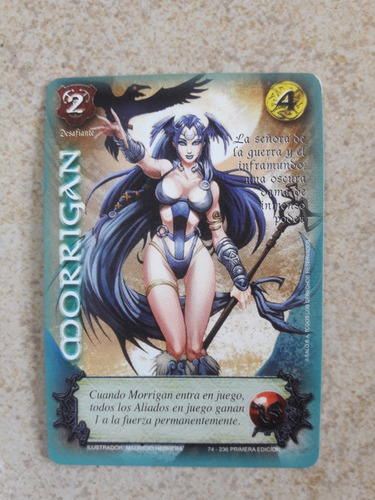 Tarjeta Carta Mitos Y Leyendas Morrigan