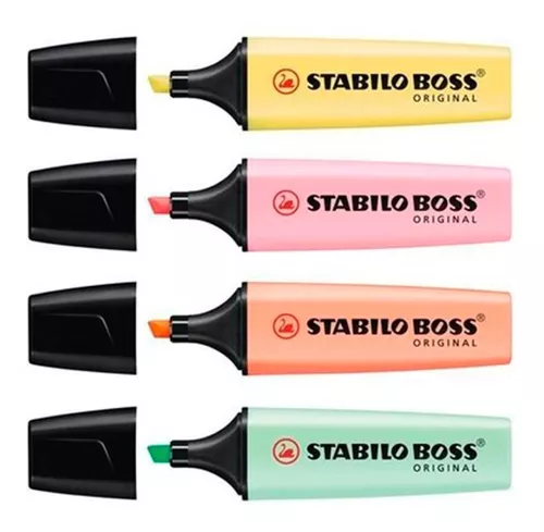 RESALTADOR STABILO BOSS ORIGINAL PASTEL X 4