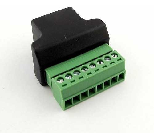 Adaptador Rj45 Hembra A Clemas Borne Terminal Conector 8 Pin