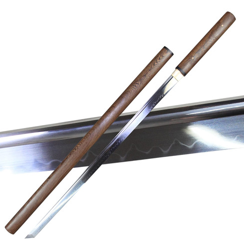 Espada Samurai Real De Katana Auténtica Filo Afilado Y Hoja